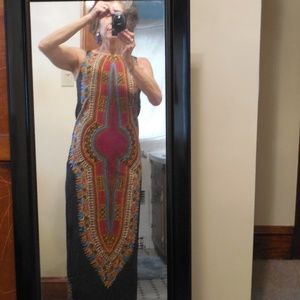 Vintage Dashiki full length dress